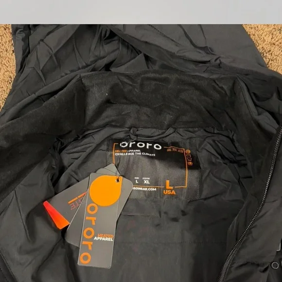 Ororo Women's Black Puffer Jacket - Picture 6 of 6